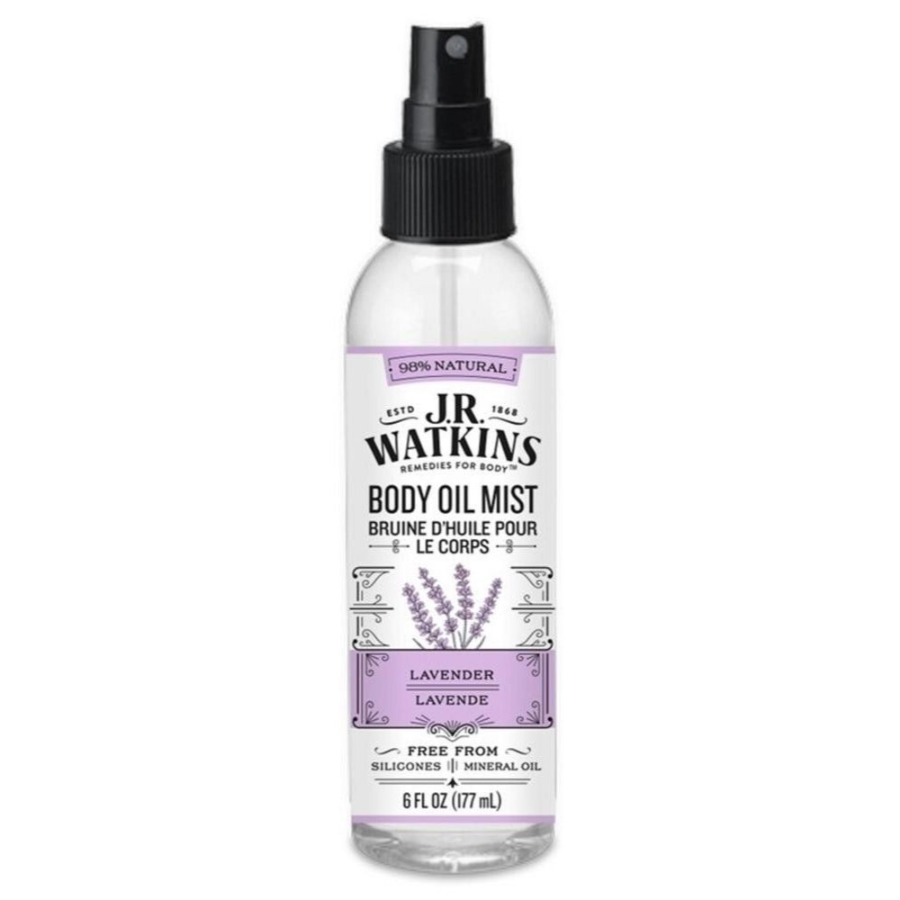 J.R. Watkins Natural Hydrating Body Oil Mist, Moisturizing Body Oil Spray